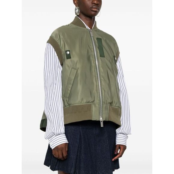 Sacai Women Nylon Twill Vest - Picture 2 of 5